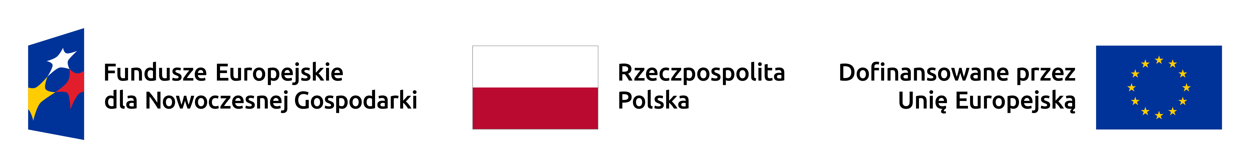 Fundusze Europejskie dla Nowoczesnej Gospodarki · Rzeczpospolita Polska · Dofinansowane przez Unię Europejską